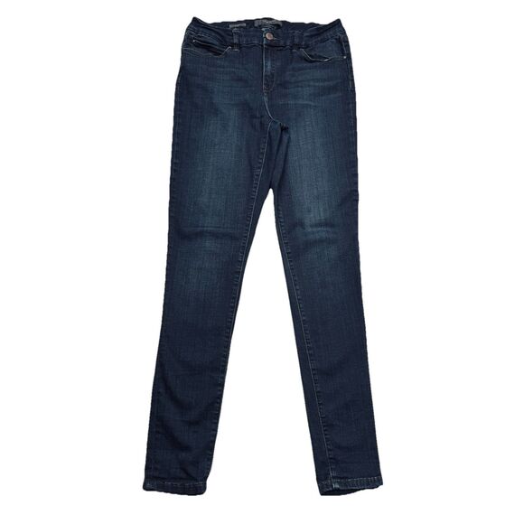 The Limited Skinny Jeans 12 L (31x31) Dark Wash Blue Denim Super Stretch Womens - Picture 2 of 10